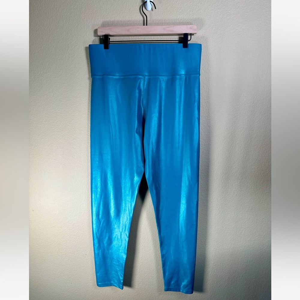 CARBON38 High Rise Full Length Leggings Takara Shine in Turquoise Takar Shine - Picture 13 of 16